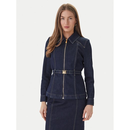 Luisa Spagnoli Kurtka jeansowa Vigana 542808 Granatowy Slim Fit ze sklepu MODIVO w kategorii Kurtki damskie - zdjęcie 189266783