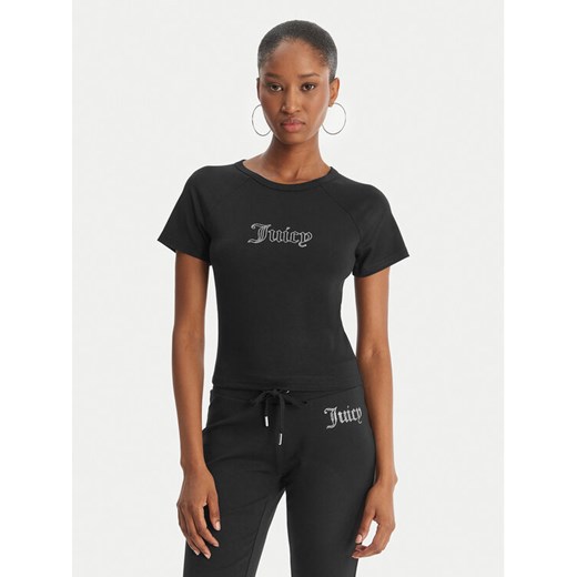Juicy Couture T-Shirt Baby JCWCT126317 Czarny Slim Fit ze sklepu MODIVO w kategorii Bluzki damskie - zdjęcie 189267052