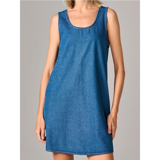 Sinsay - Sukienka jeansowa - niebieski ze sklepu Sinsay w kategorii Sukienki - zdjęcie 189272971