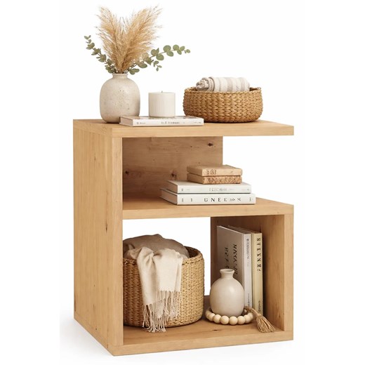 Szafka nocna do sypialni dąb artisan P2-M70 ze sklepu Edinos.pl w kategorii Stoliki i szafki nocne - zdjęcie 189278252