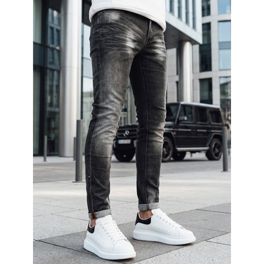 Spodnie męskie jeansowe czarne Dstreet UX4236 ze sklepu DSTREET.PL w kategorii Jeansy męskie - zdjęcie 189306054