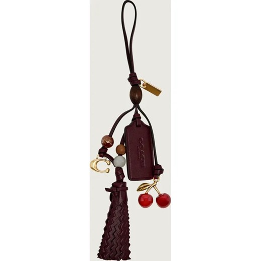 Coach Skórzany brelok CHERRY HERITAGE ze sklepu Gomez Fashion Store w kategorii Breloki - zdjęcie 189311903