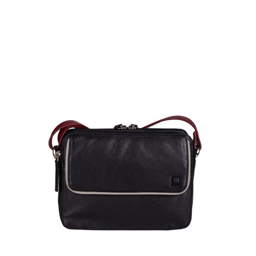 czarna torebka skórzana  NICO ze sklepu Słoń Torbalski w kategorii Listonoszki - zdjęcie 189315592