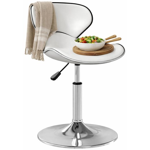 Białe nowoczesne krzesło barowe B9-W15 ze sklepu Edinos.pl w kategorii Hokery - zdjęcie 189317792