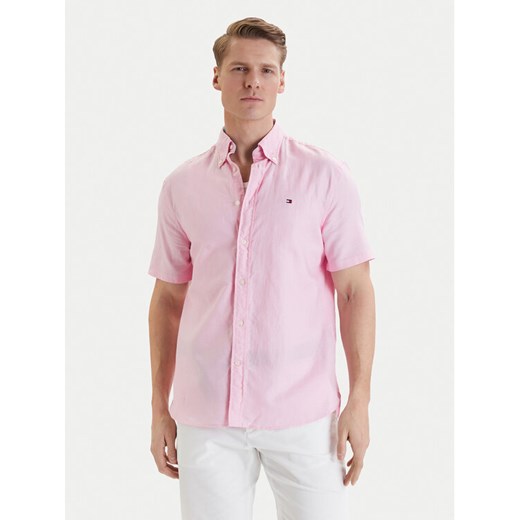 Tommy Hilfiger Koszula MW0MW42450 Różowy Regular Fit ze sklepu MODIVO w kategorii Koszule męskie - zdjęcie 189318430