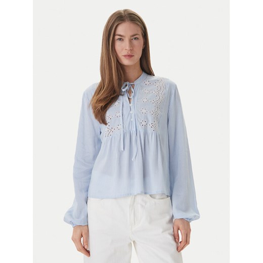 ONLY Bluzka Lennyo 15366732 Błękitny Regular Fit ze sklepu MODIVO w kategorii Bluzki damskie - zdjęcie 189318580