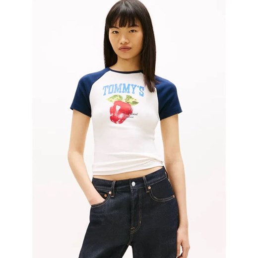 Tommy Jeans T-shirt | Slim Fit ze sklepu Gomez Fashion Store w kategorii Bluzki damskie - zdjęcie 189321611