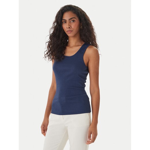 Fracomina Top FS26ST4011K420Q7 Granatowy Slim Fit ze sklepu MODIVO w kategorii Bluzki damskie - zdjęcie 189322720