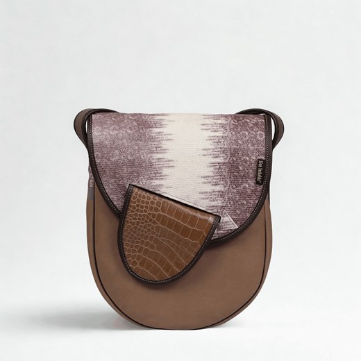 brązowa torebka damska skórzana na ramię City Light ze sklepu Słoń Torbalski w kategorii Listonoszki - zdjęcie 189323672