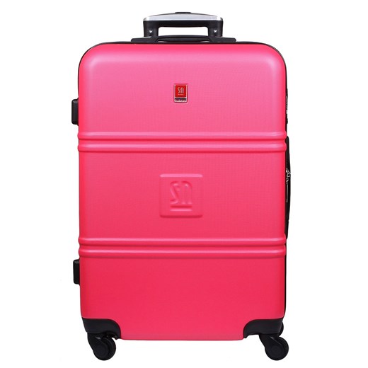 różowa duża walizka  Art Class Collection 75 cm ze sklepu Słoń Torbalski w kategorii Walizki - zdjęcie 189323693