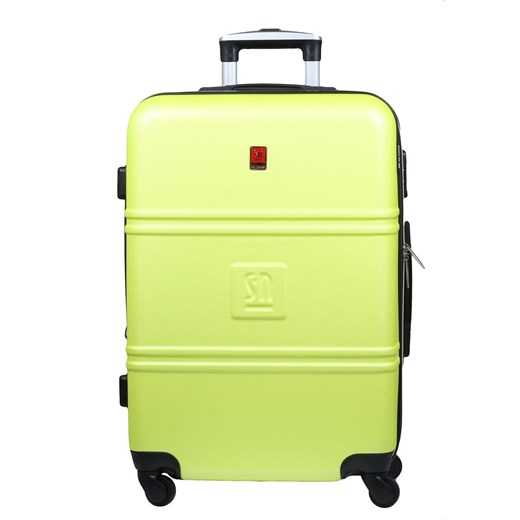 Cytrynowa średnia walizka 64 cm poszerzana Art Class Collection ze sklepu Słoń Torbalski w kategorii Walizki - zdjęcie 189323713