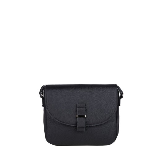 czarna torebka damska skórzana na ramię Camille ze sklepu Słoń Torbalski w kategorii Listonoszki - zdjęcie 189323723