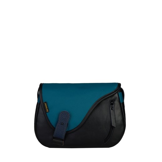 granatowa torebka damska skórzana Mouse na ramię ze sklepu Słoń Torbalski w kategorii Listonoszki - zdjęcie 189323744