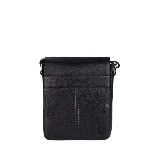 Czarna torebka męska skórzana  JEM ze sklepu Słoń Torbalski w kategorii Torby męskie - zdjęcie 189323753