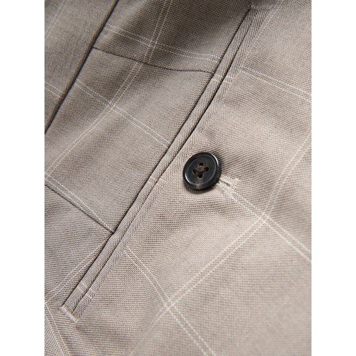 Reserved - Garniturowe spodnie carrot - brązowy Reserved 52 Reserved