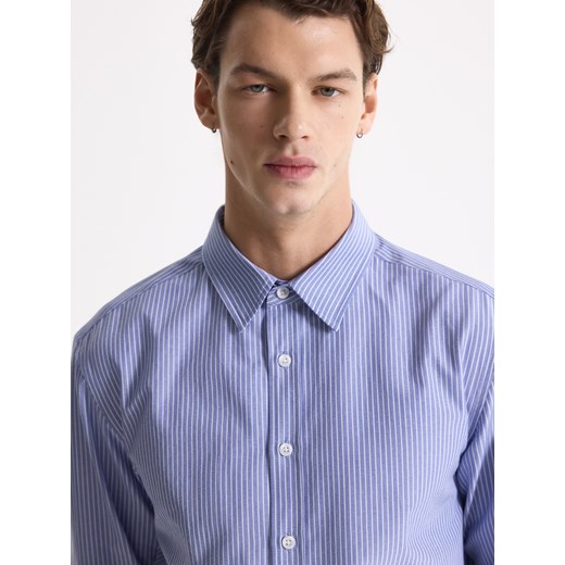 Reserved - Koszula regular fit w paski - jasnoniebieski ze sklepu Reserved w kategorii Koszule męskie - zdjęcie 189364820
