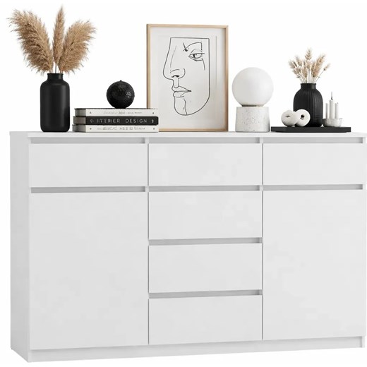 Biała Skandynawska Komoda Z Szufladami F3-B33 ze sklepu Edinos.pl w kategorii Komody - zdjęcie 189365910