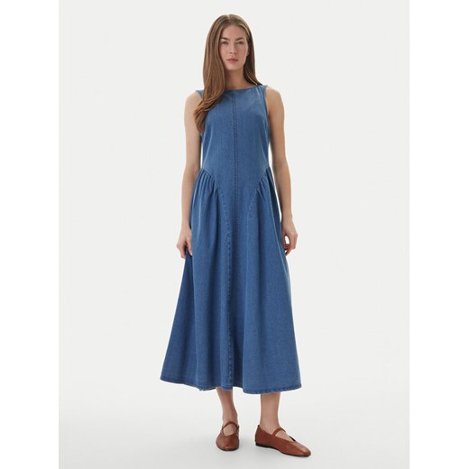 Vero Moda Sukienka jeansowa Kiara 10346411 Niebieski Regular Fit ze sklepu MODIVO w kategorii Sukienki - zdjęcie 189367074