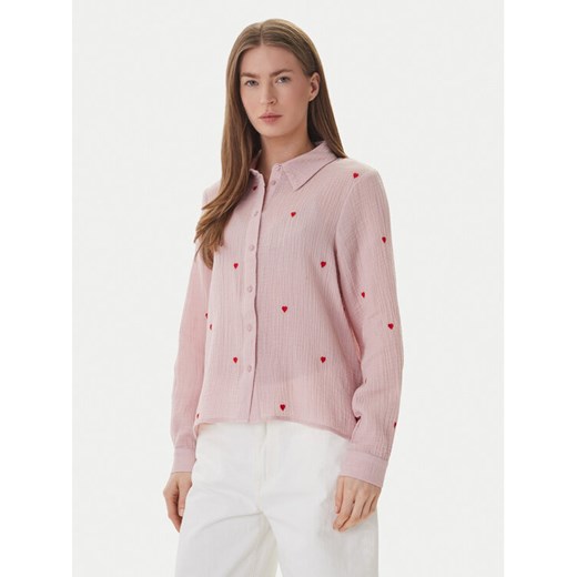 ONLY Koszula Heart 15332482 Różowy Regular Fit ze sklepu MODIVO w kategorii Koszule damskie - zdjęcie 189367183