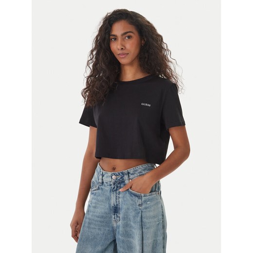 Guess T-Shirt V6GI17 K2984 Czarny Regular Fit ze sklepu MODIVO w kategorii Bluzki damskie - zdjęcie 189368870