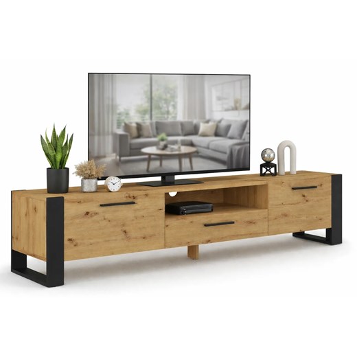 Szafka Rtv Dąb artisan 200 Z8-M44 ze sklepu Edinos.pl w kategorii Szafki RTV - zdjęcie 189370600