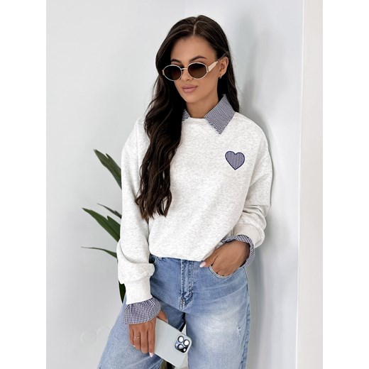 bluza mallory szara one size ze sklepu UBRA w kategorii Bluzy damskie - zdjęcie 189371190