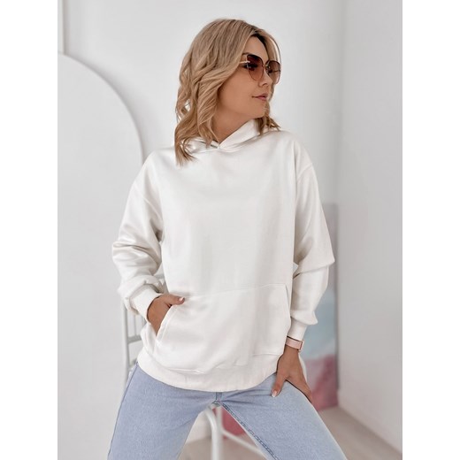 bluza avignon biała one size ze sklepu UBRA w kategorii Bluzy damskie - zdjęcie 189371354