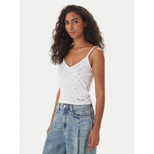 Guess Jeans Top W6GPB5 KH172 Biały Regular Fit ze sklepu MODIVO w kategorii Bluzki damskie - zdjęcie 189371851