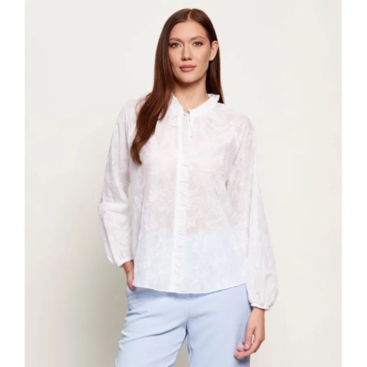 Marc Cain Bluzka | Loose fit | z dodatkiem jedwabiu ze sklepu Gomez Fashion Store w kategorii Bluzki damskie - zdjęcie 189372784