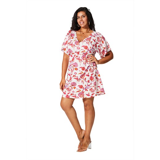 Aller Simplement Sukienka w kolorze biało-różowym ze sklepu Limango Polska w kategorii Sukienki - zdjęcie 189381370