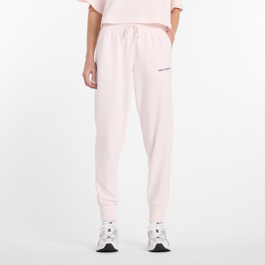 Spodnie damskie New Balance WB61D3EAAAA – różowe ze sklepu New Balance Poland w kategorii Spodnie damskie - zdjęcie 189383592