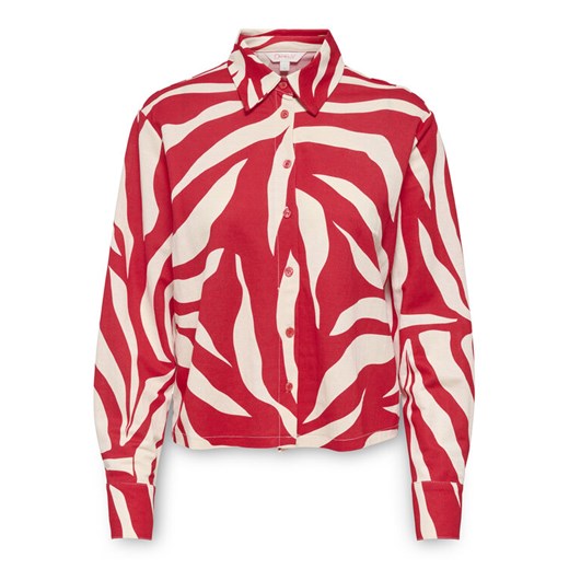 ONLY Koszula Sakura 15366883 Czerwony Regular Fit ze sklepu MODIVO w kategorii Koszule damskie - zdjęcie 189387290