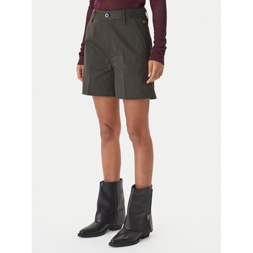 G-Star Raw Szorty materiałowe D29089-5126 Szary Regular Fit ze sklepu MODIVO w kategorii Szorty - zdjęcie 189387340