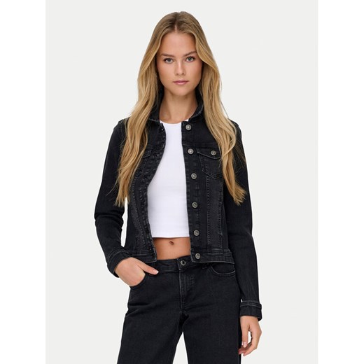 ONLY Kurtka jeansowa Wonder 15243147 Czarny Regular Fit ze sklepu MODIVO w kategorii Kurtki damskie - zdjęcie 189387383