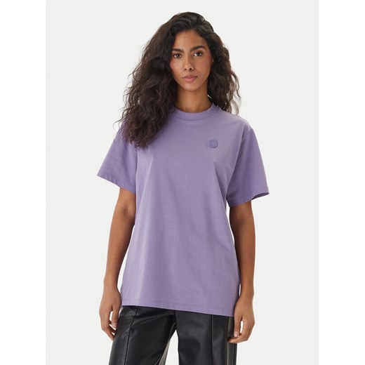 HUGO T-Shirt Vintage 50518139 Fioletowy Relaxed Fit ze sklepu MODIVO w kategorii Bluzki damskie - zdjęcie 189387440