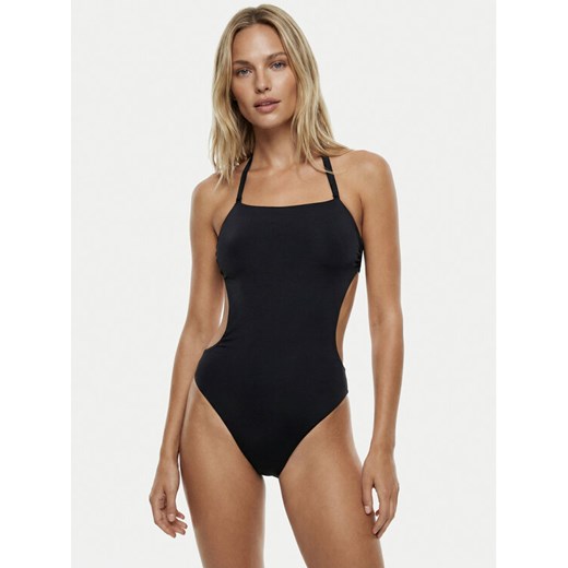 Calvin Klein Swimwear Strój kąpielowy LV00Q61200 Czarny ze sklepu MODIVO w kategorii Stroje kąpielowe - zdjęcie 189387520