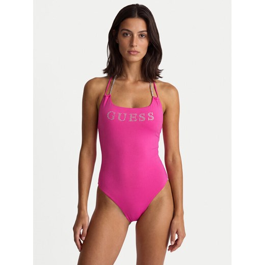 Guess Strój kąpielowy E5GJ53 MC040 Różowy ze sklepu MODIVO w kategorii Stroje kąpielowe - zdjęcie 189390771