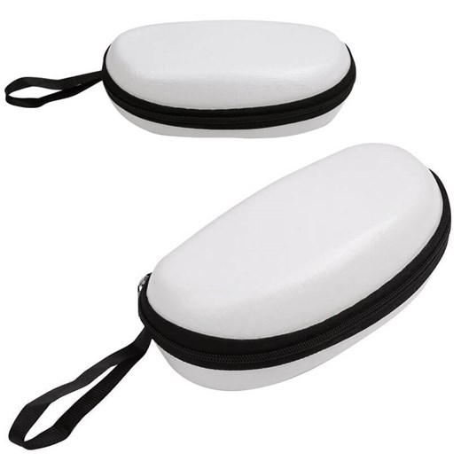 Białe Etui okularowe futerał na zamek z uchwytem ETC-99A ze sklepu Stylion w kategorii Etui - zdjęcie 189407371