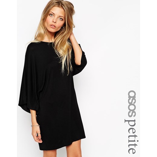ASOS PETITE T-Shirt Dress with Kimono Sleeves - Black