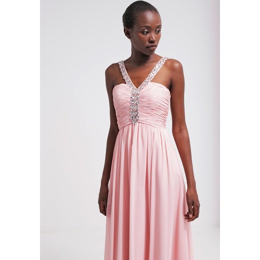 Luxuar Fashion Suknia balowa pink zalando bezowy długie