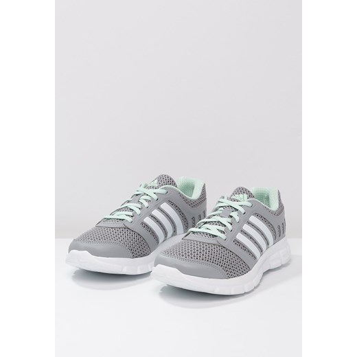 adidas Performance BREEZE 101 2 Obuwie do biegania Lekkość mid grey/white/frozen zalando szary lekkie