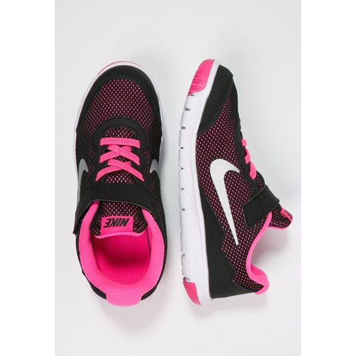 Nike Performance FLEX EXPERIENCE 4 Obuwie do biegania Amortyzacja black/metallic silver/pink pow zalando szary do biegania