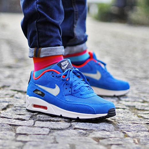 Nike Air Max 90 "Dark Electric Blue" (537384-407) thebestsneakers-pl niebieski