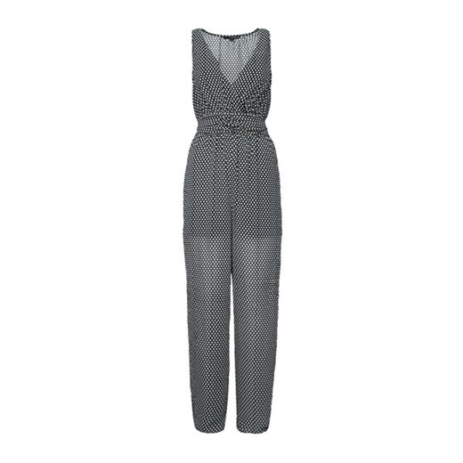 Black Patterned Sheer Jumpsuit tally-weijl szary 