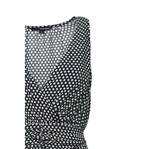 Black Patterned Sheer Jumpsuit tally-weijl szary 