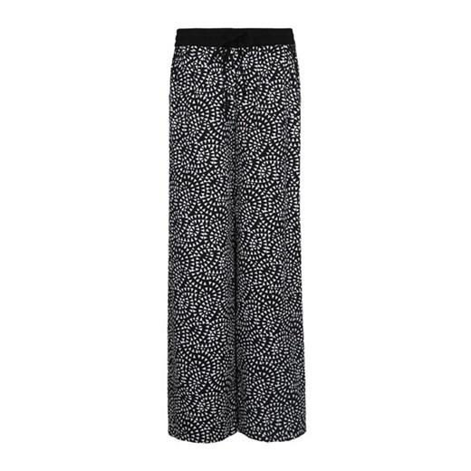 Monochrome Patterned Loose Flare Trousers tally-weijl szary 