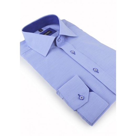 Koszula w kolorze jasno niebieskim z granatową koordynacją thomas-waxx niebieski koszule