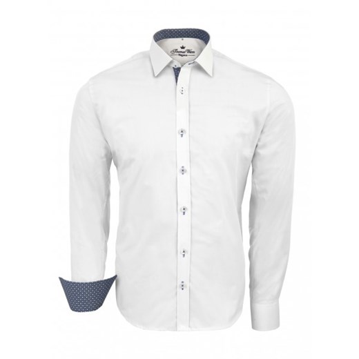 Koszula w białym kolorze z koordynacją thomas-waxx szary koszule
