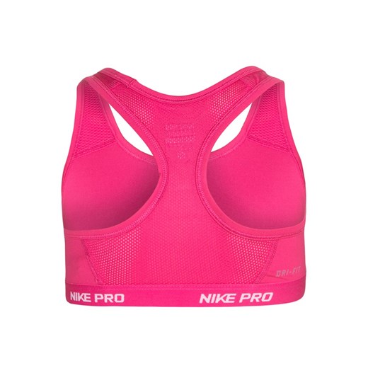Nike Performance HYPERCOOL Biustonosz sportowy vivid pink/white zalando rozowy nadruki