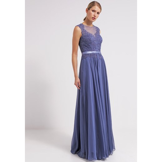Luxuar Fashion Suknia balowa graublau zalando niebieski bez wzorów/nadruków